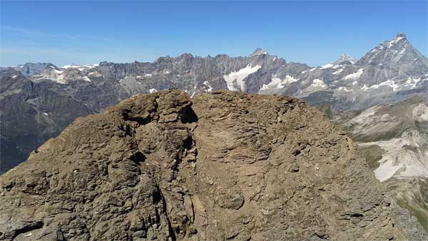 Roisettaz, Grandes Murailles, Dent d'Hérens e Cervino