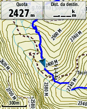 eTrex 30: schermata mappa